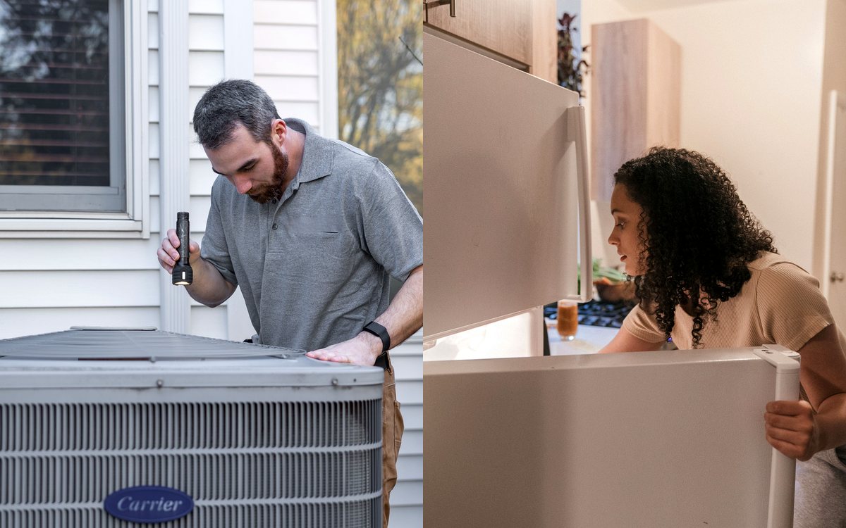 Doorstep AC and refrigerator service photos