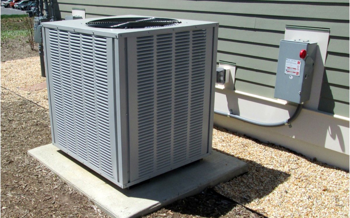 Central AC outdoor condenser unit